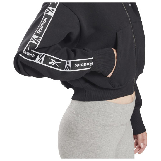 Reebok Γυναικεία ζακέτα Tape Pack Full Zip Reebok Γυναικεία ζακέτα Tape Pack Full Zip